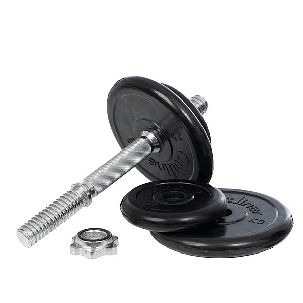 10KG RUBBER DUMBBELL SET