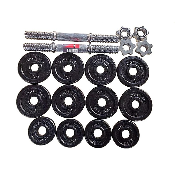 15KG CAST IRON DUMBBELL SET