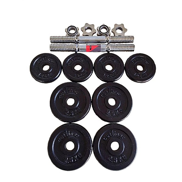 20KG CAST IRON DUMBBELL SET