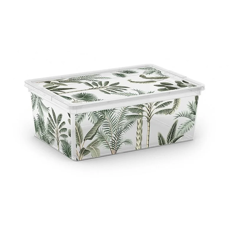 Daiktadėžė KIS. 11 l. skaidri. žalia. 37×26×14 cm