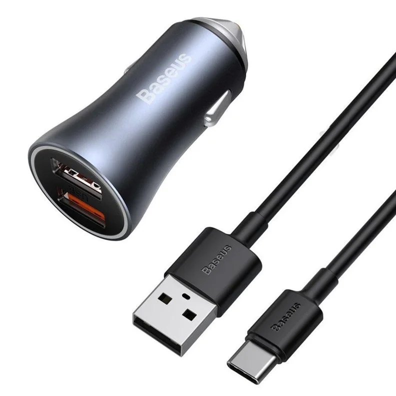 AUTOMAŠĪNAS LĀDĒTĀJS 2XUSB QC4 40W AUTOMAŠĪNAS LĀDĒTĀJS 2XUSB QC4 40W