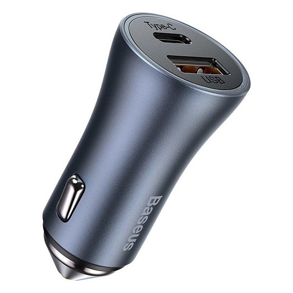 AUTO KROVIKLIS USB + USB-C 40W PILKAS