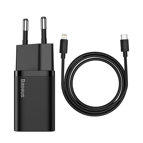 KROVIKLIS SUPER SI 1C USB-C 20W JUODAS