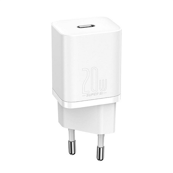 WALL CHARGER SUPER SI 1C USB-C 20W WHITE