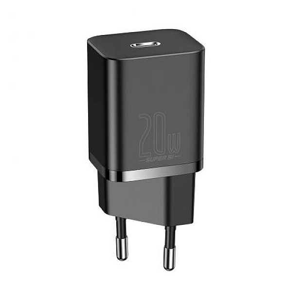 KROVIKLIS SUPER SI 1C USB-C 20W JUODAS