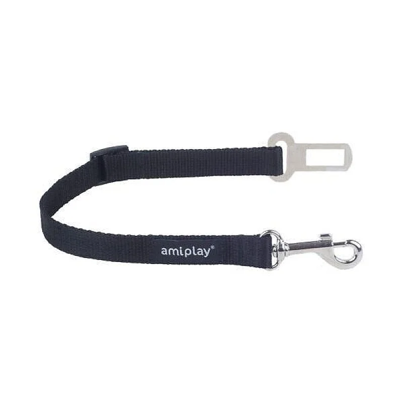 SAFETY LEASH WITH A BASIC M BLACK PIN