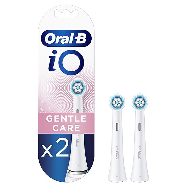 BRUSH HEAD IO GENTLE CARE WHITE 2 PSC