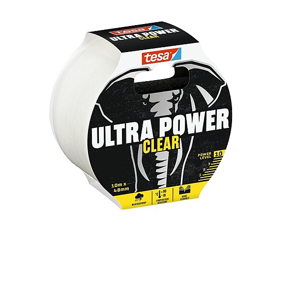 Lipnioji juostelė TESA ULTRA POWER CLEAR 56496. 10 m × 48 mm