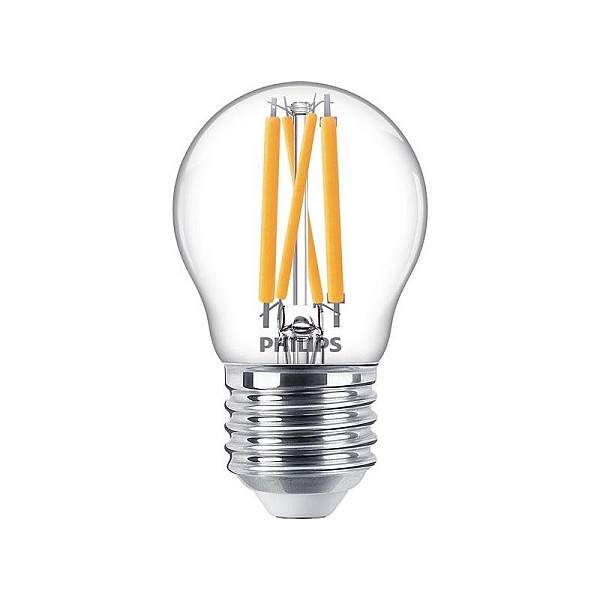 LED lemputė PHILIPS. P45. E27. 3.4 W. 470 lm. 2200–2700 K