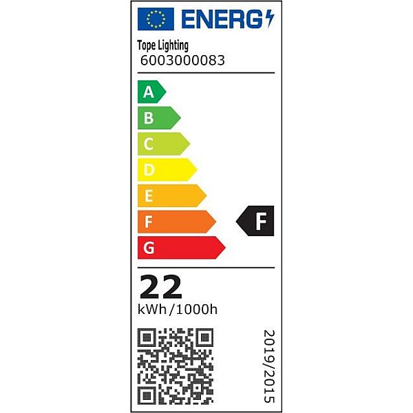 Įmontuojamas šviestuvas ope Split. 22W. 3000°K. LED. juodas