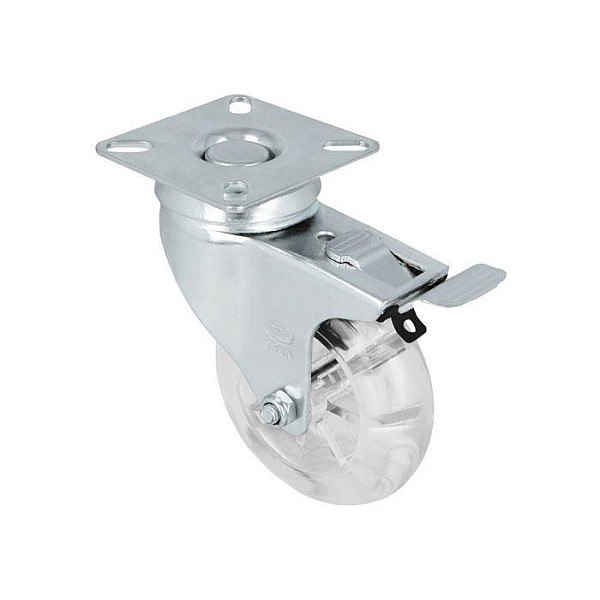 WHEEL D50 TRANSPARENT PLATE WITH BRAKE