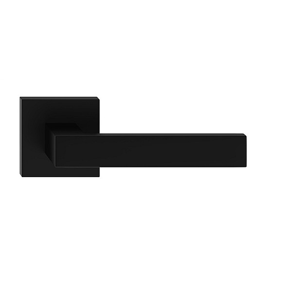 DOOR HANDLE QUBIK SQUARE BLACK UNIVERSAL