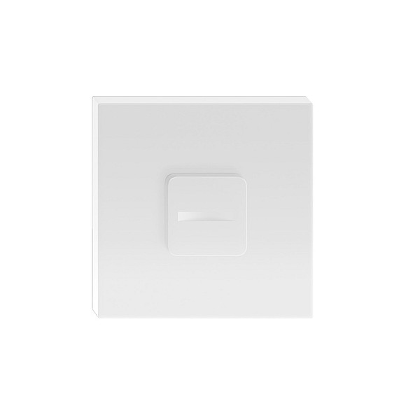 PRIVACY ESCUCHEON SQUARE WHITE QUBIK