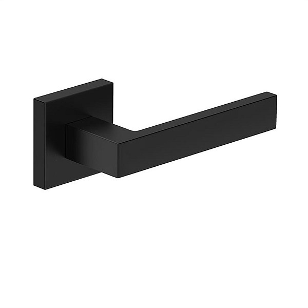 DOOR HANDLE QUBIK SQUARE BLACK UNIVERSAL