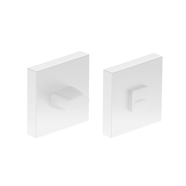 PRIVACY ESCUCHEON SQUARE WHITE QUBIK