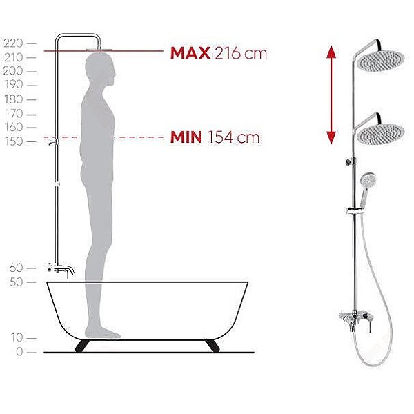 BATH MIXER W SHOW SET FIESTA NP79-BFI13U