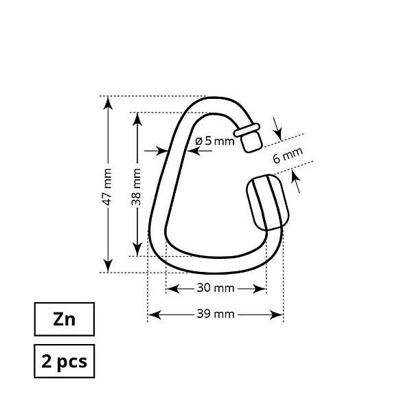 CONNECTOR STRIP DELTA 5 MM ZN FAST