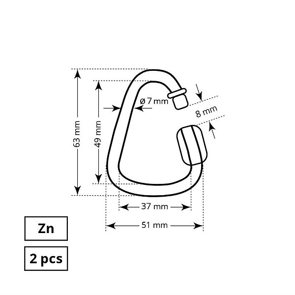 FLANGE DELTA 7 MM ZN FAST 2DD