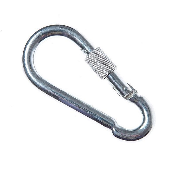 MOUNTING CARABINER 10X100 MM ZP WITH NU