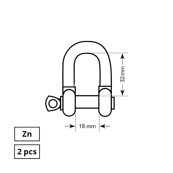 Tvirtinimo lankelis Haushalt. ZN. 2DD. M8. 5/16