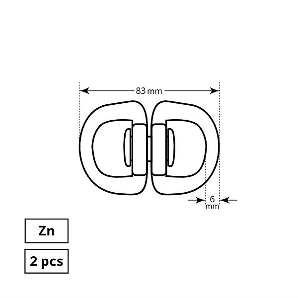 SWIVEL 6 MM EYE-EYE 2DD