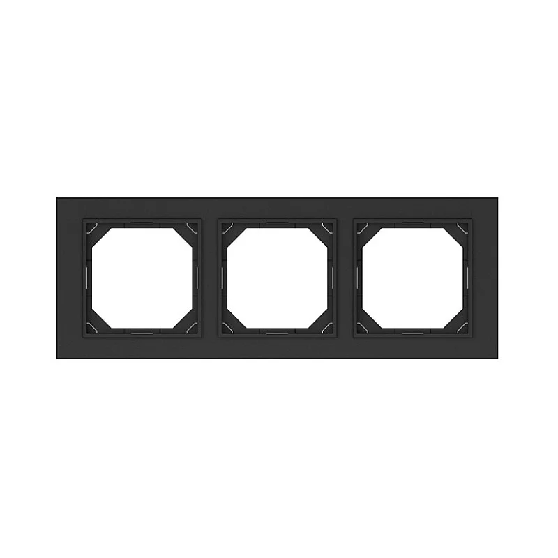 Trivietis rėmelis VILMA QR1000. matinės juodos spalvos Trivietis rėmelis VILMA QR1000. matinės juodos spalvos