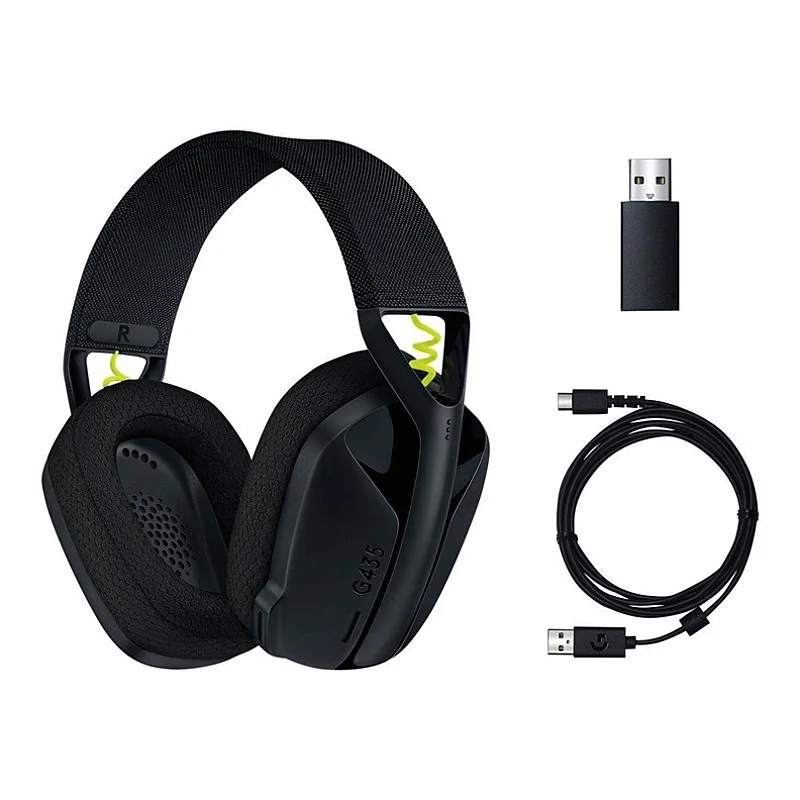 Austiņas bezvadu spēļu LOGITECH G435 black Austiņas bezvadu spēļu LOGITECH G435 black