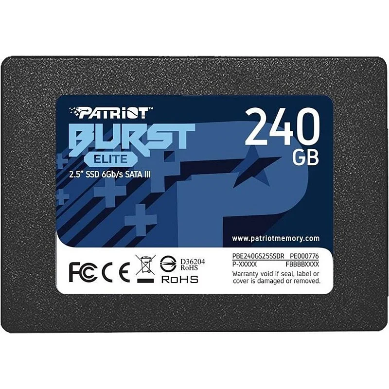 Cietais disks (SSD) Patriot Burst Elite. 2.5". 240 GB Cietais disks (SSD) Patriot Burst Elite. 2.5". 240 GB