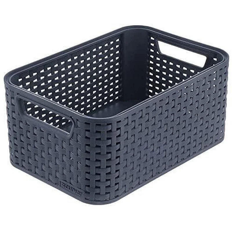 STYLE STORAGE BOXL DARK BROWN