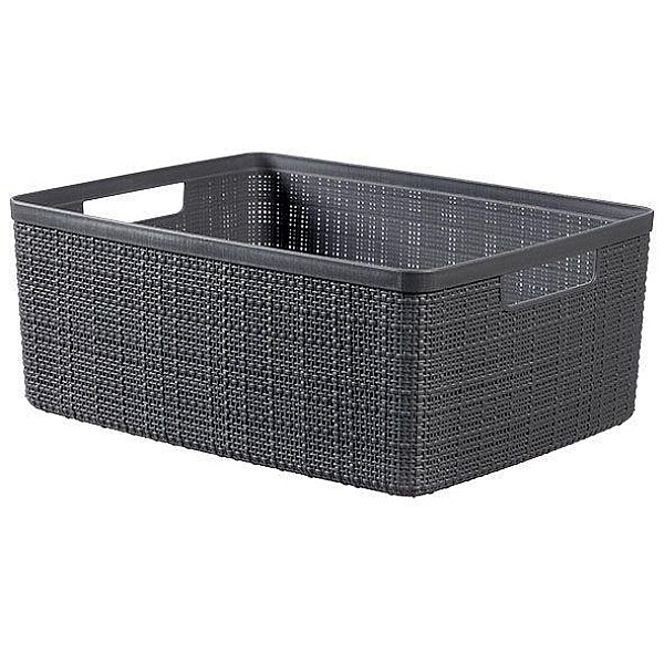 JUTE MEDIUM BASKET DEEP SHADOW