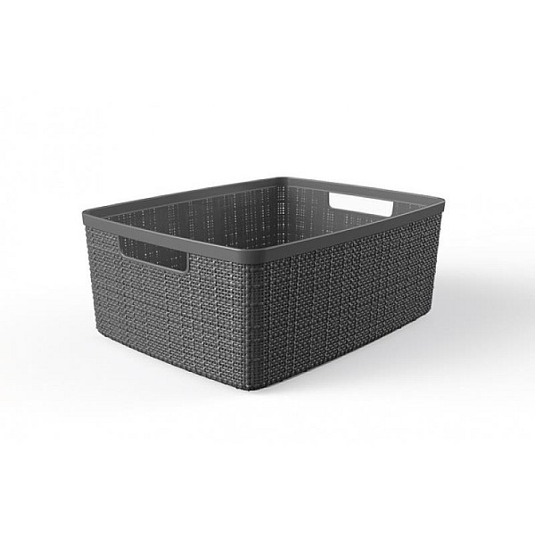 JUTE MEDIUM BASKET DEEP SHADOW