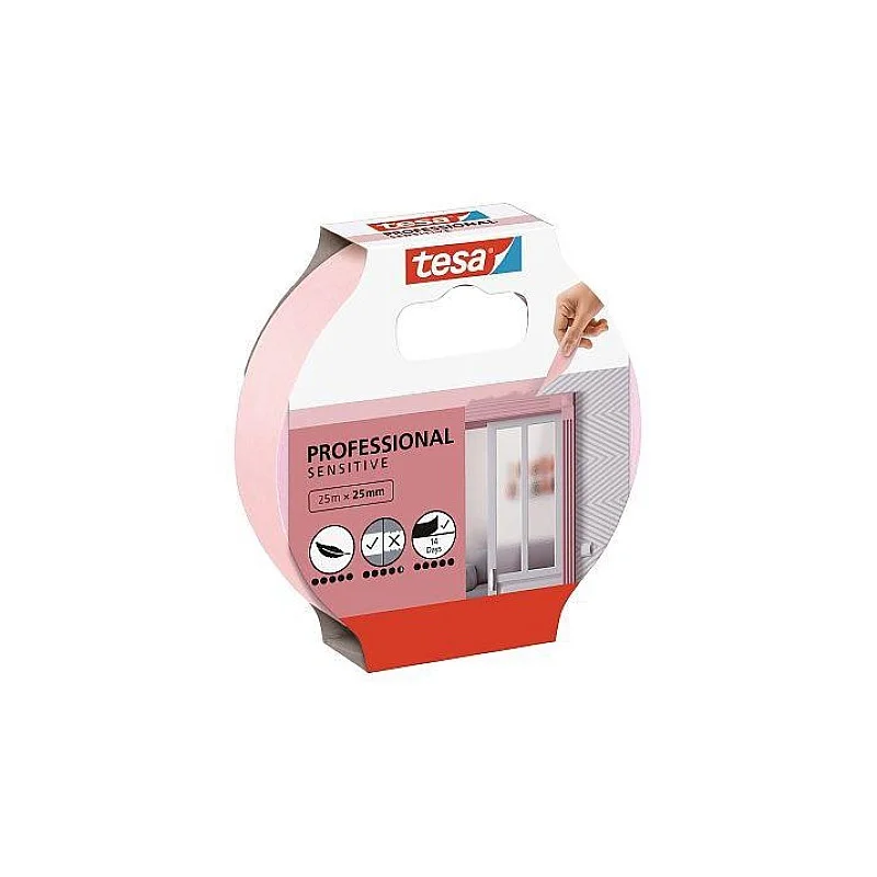 MASKING TAPE TESA PROFESS SENSITIVE 25MM