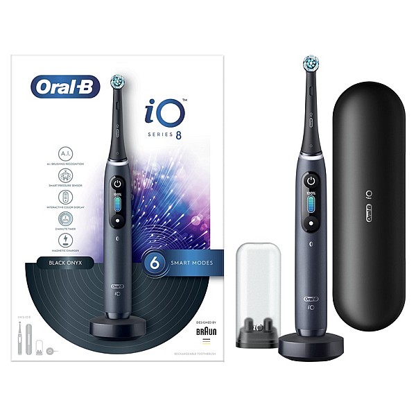 ELECTRIC TOOTHBRUSH IO8 BLACK ORAL-B