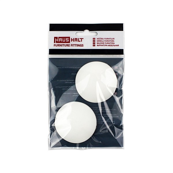 WHITE DOOR STOPPERS 2 PCS. D60. HAUSHALT