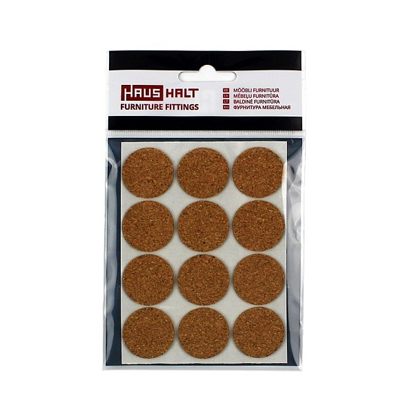 CORK FURNITURE PADS 12. D28 MM.HAUSHALT