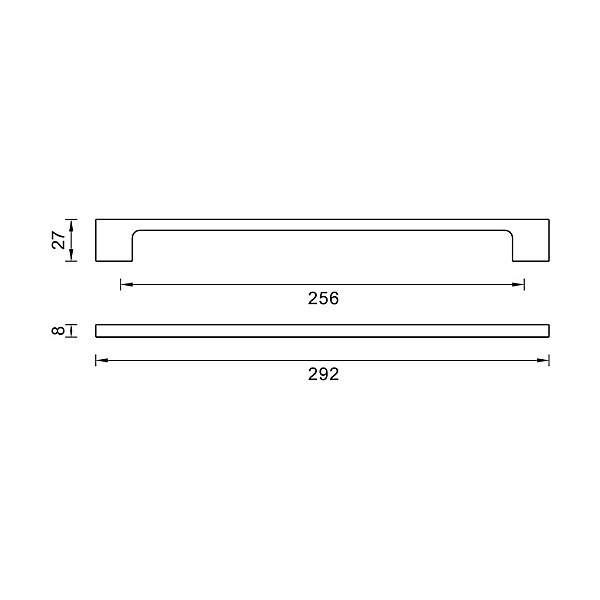 FURNITURE HANDLE 149/256 MAT NI