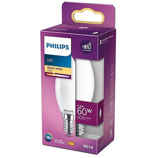 LED SPULDZE PHILIPS 60W E14 WW B35 FR ND