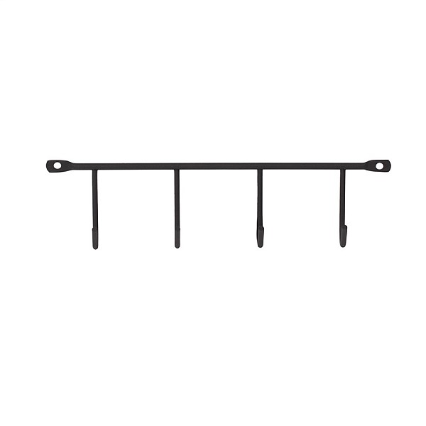 HANGER 4 HOOKS 250X59X32 BLACK 0309190