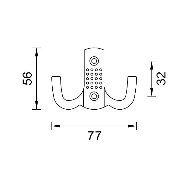 Drēbju pakaramais Domoletti Z-341. 1 gab.. hroma