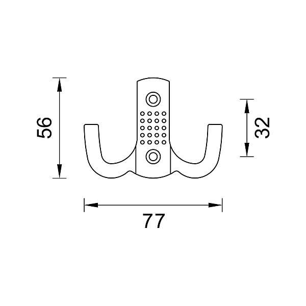 HANGER FURN Z-341 WHITE (10/100)