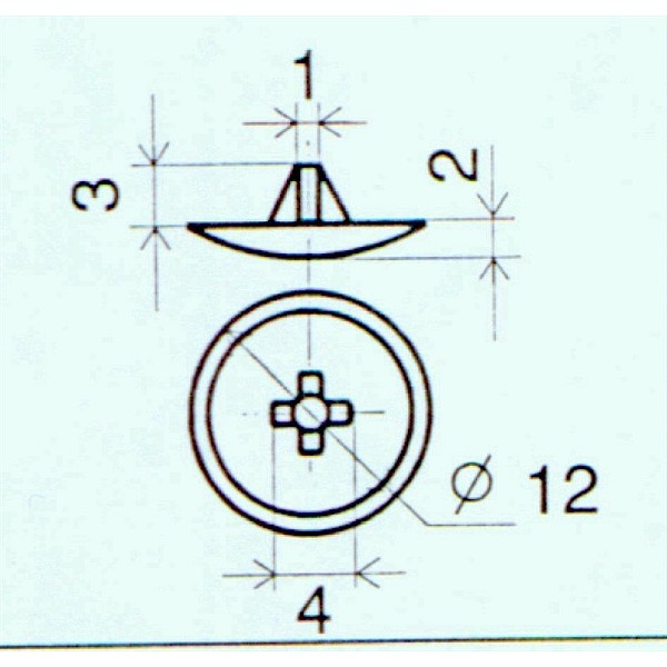 WOOD SCREW LID DM/S3 MAP 12MM (100) HH