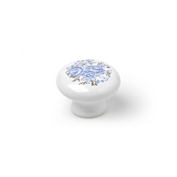 FURNITURE KNOB D30 7-821.30.08 BLUE FLO