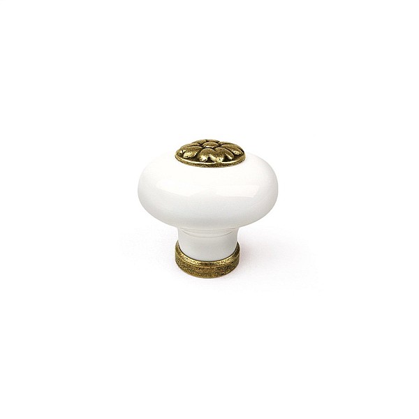 FURNITURE KNOB D35 7-825.32 ANT BRASS