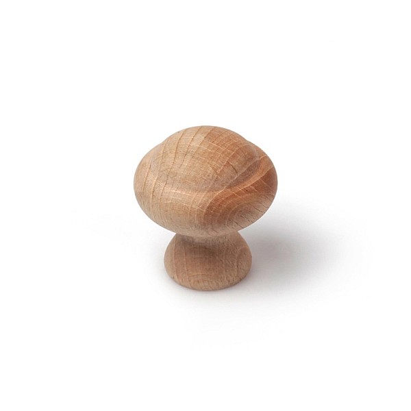 FURNITURE KNOB D30 7-257.95 RAW BEECH