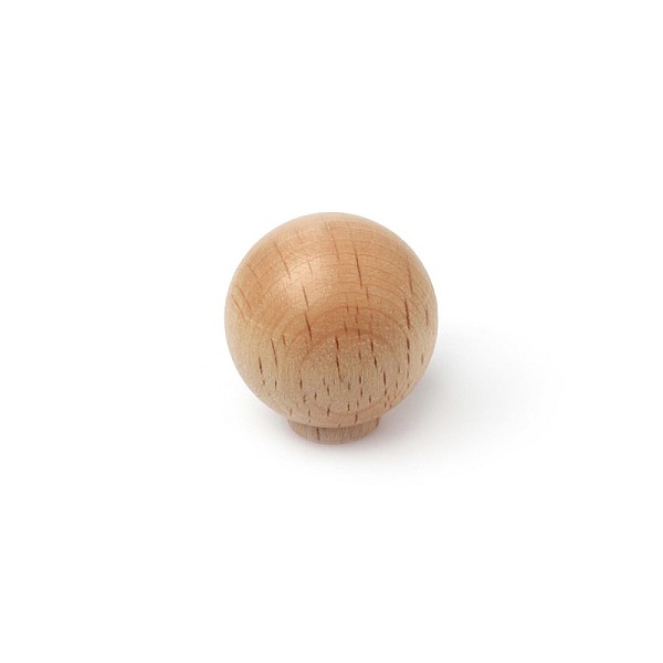 FURNITURE KNOB D30 7-275.90 LAQ BEECH