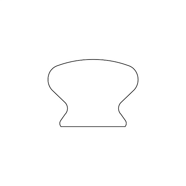 FURNITURE KNOB D40 7-260.91 WALNUT