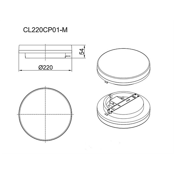 CEILING LIGHT CL220CP01-M 18W LED