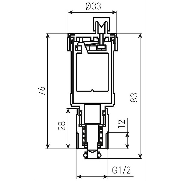 AUTOMATIC AIR VENT W SHUT-OFF VALVE1/2NL