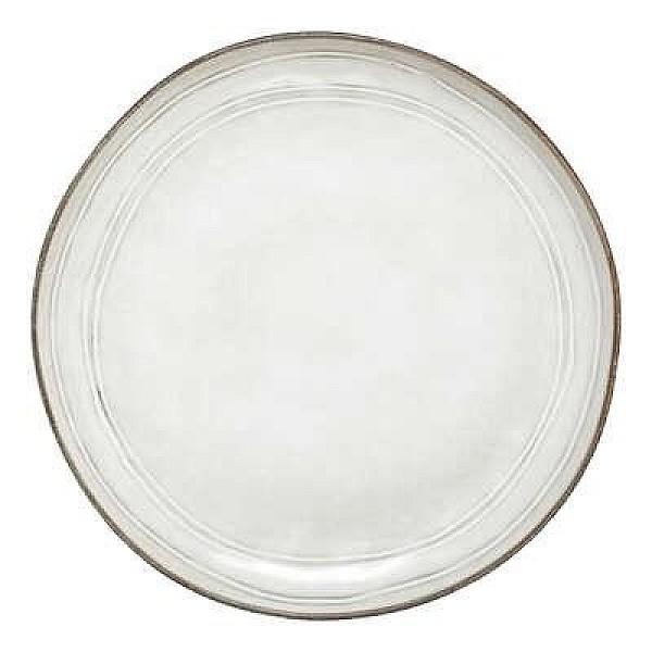 FLOWER GREY DIN PLATE 26CM