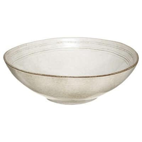 FLOWER GREY SALAD BOWL D24.5